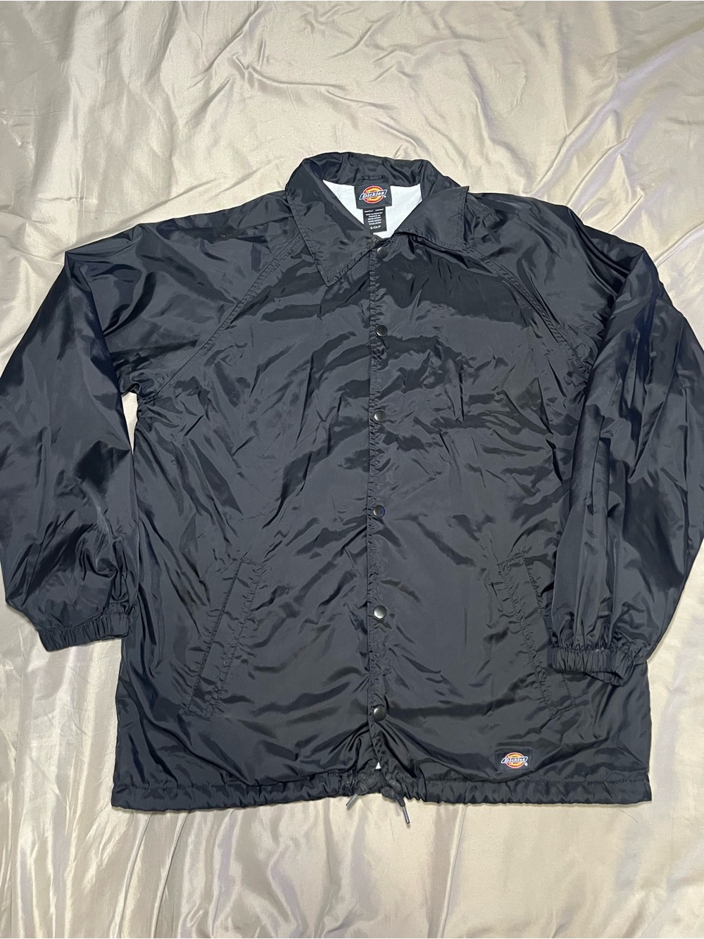 Dickies Black Men's Windbreaker Coach Jacket size small